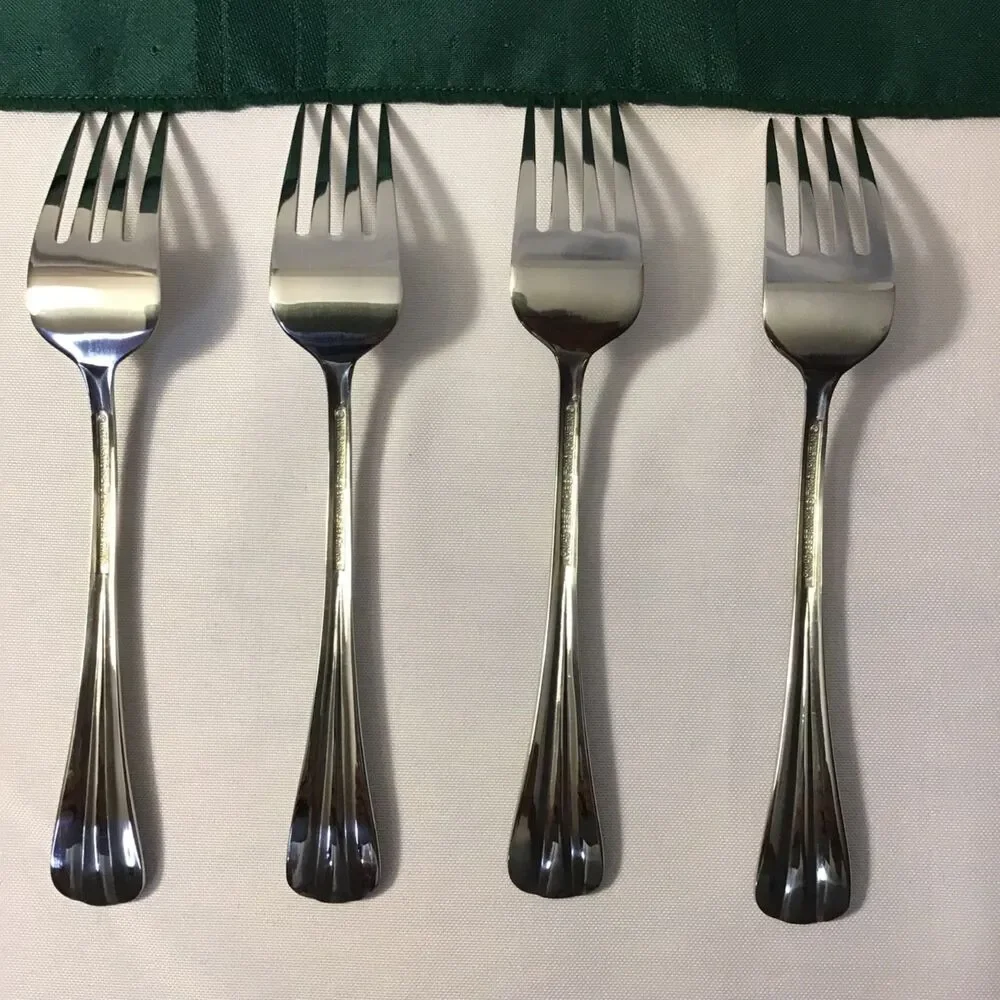 International Smithfield Stainless Steel Salad Forks Set of 4